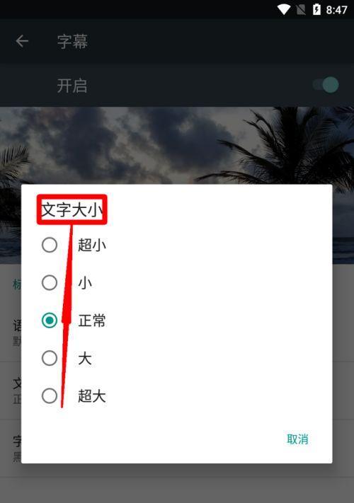 手机字体大小设置方法大全（轻松调整手机字体）